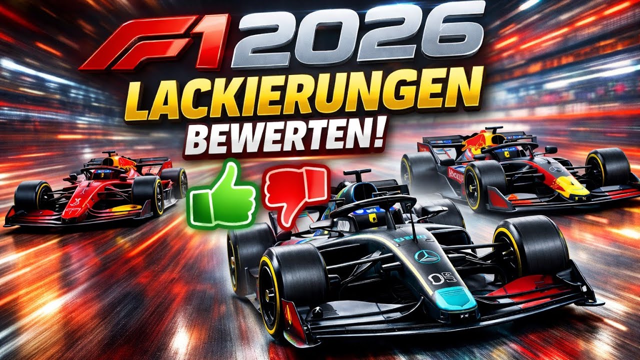 F1 2026 Lackierungen bewerten 