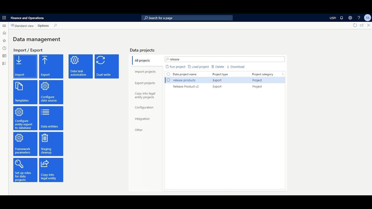 How to Import Products in FinOps using data management.