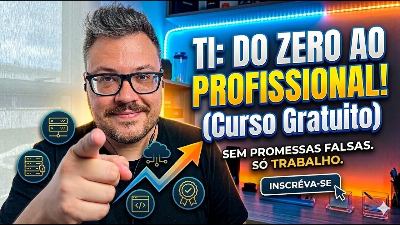 Curso completo e gratuíto para se tornar Analista de Infraestrutura de TI.