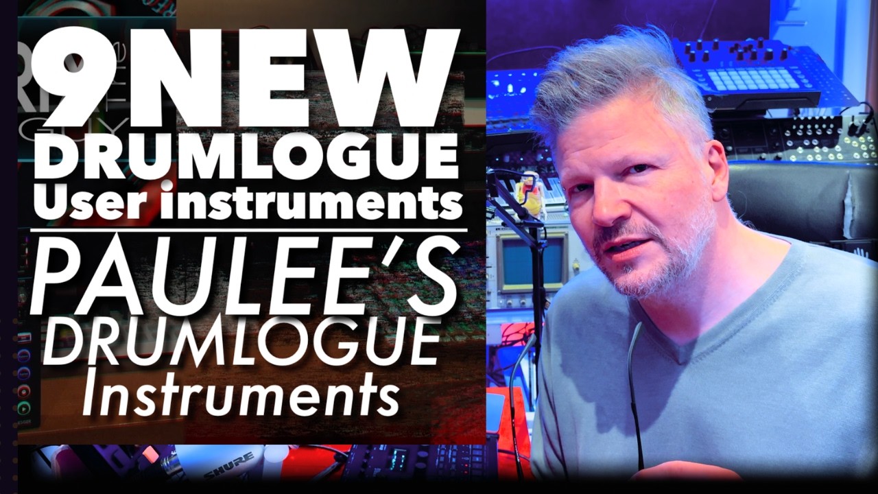 9 new user instruments for the Drumlogue - thanks Paulee!