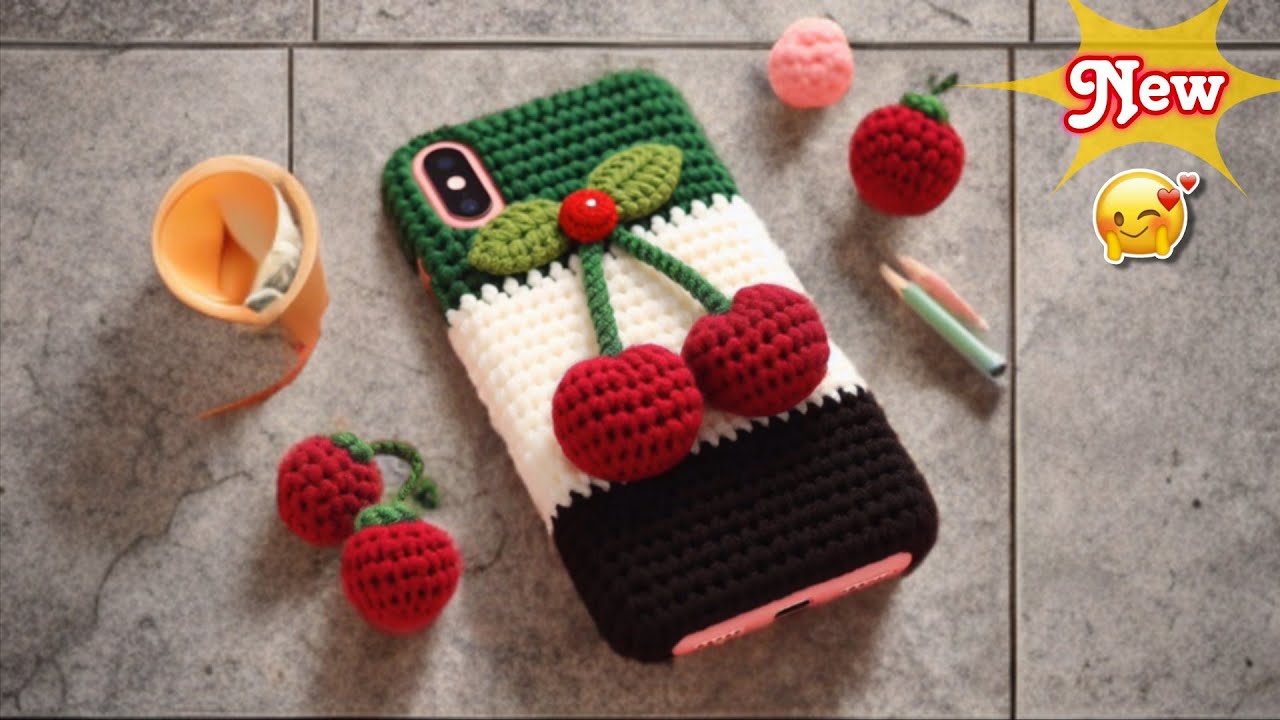 New! Trending Mobile Case Crochet Design in hindi/urdu | Floral Phone cover 😍 #crosiaphonecase