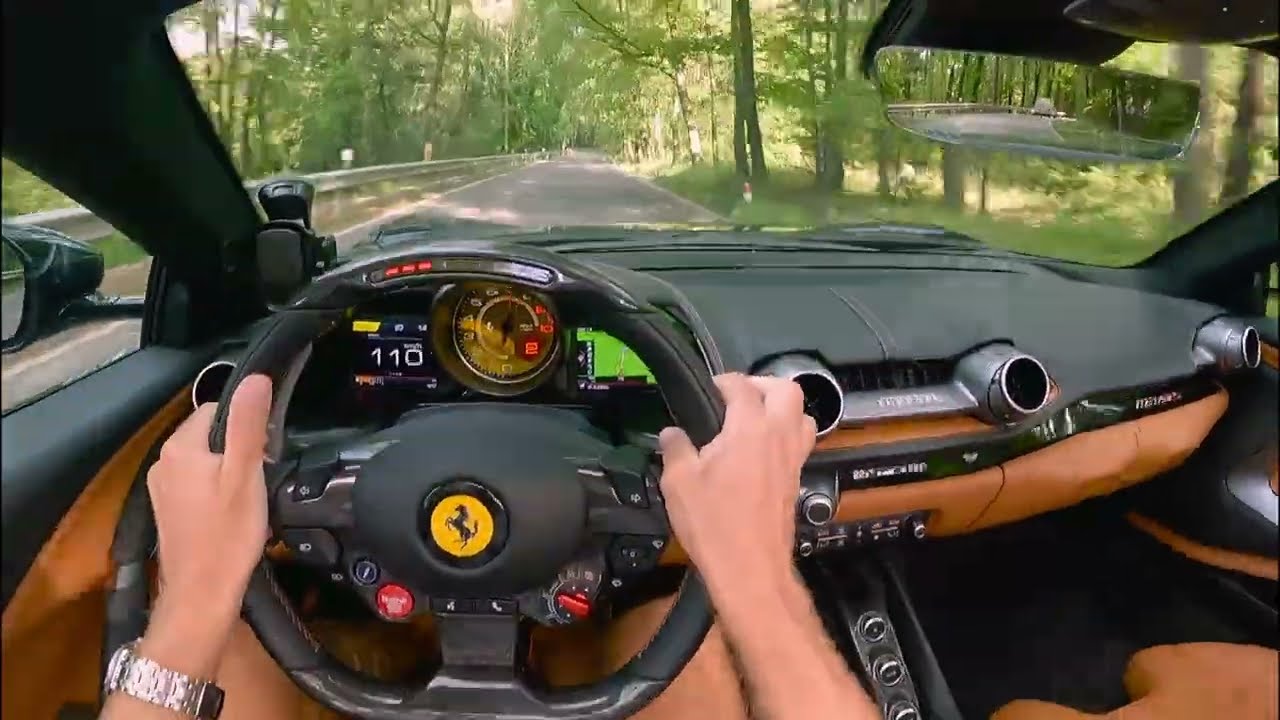 Morning drive, POV // Ferrari 812 GTS