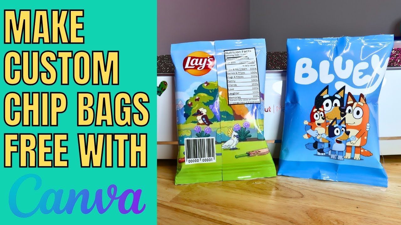 Make custom Chip bags with Canva free!