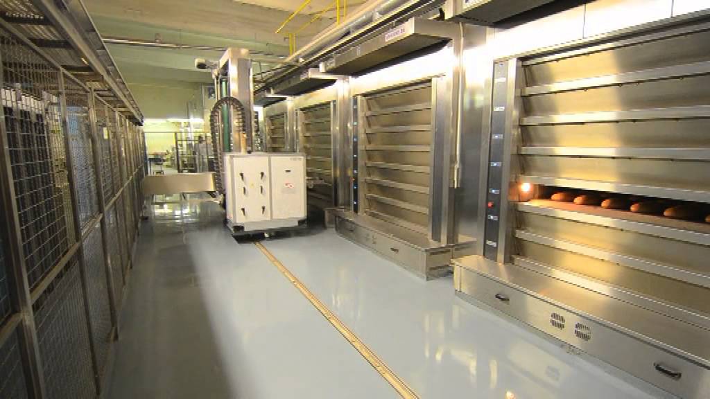 Kornfeil deck oven bread production line with loading machine Asistent Super.