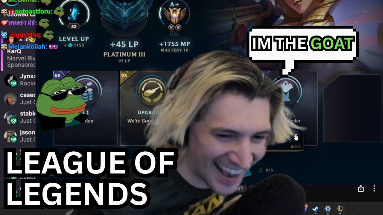 xQc CARRIES Tyler1 in League of Legends