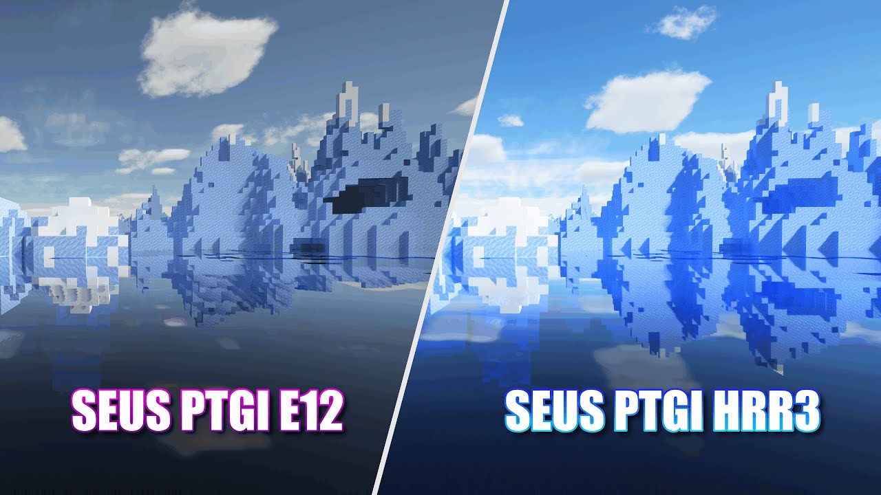 Minecraft: SEUS PTGI E12 VS SEUS PTGI HRR3 | The best shader ever created!