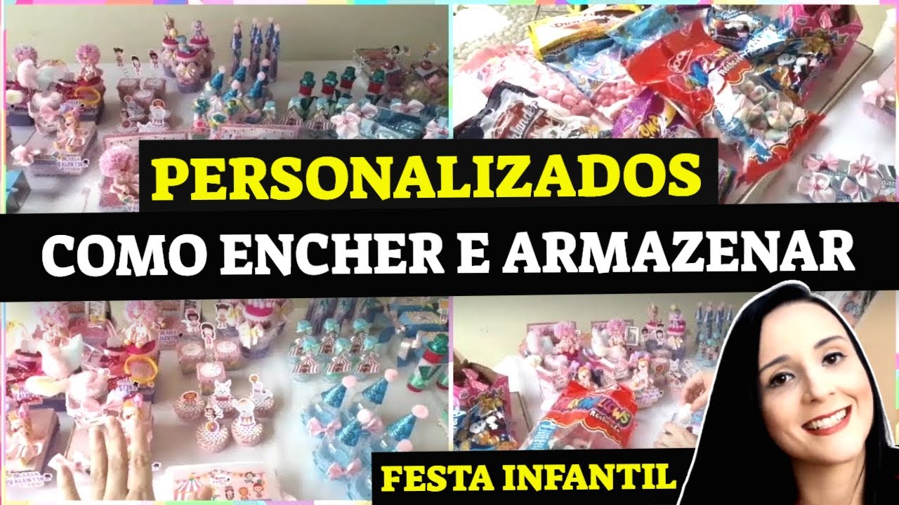 ENCHENDO COM DOCES OS PERSONALIZADOS E COMO ARMAZENAR - Alana Alves