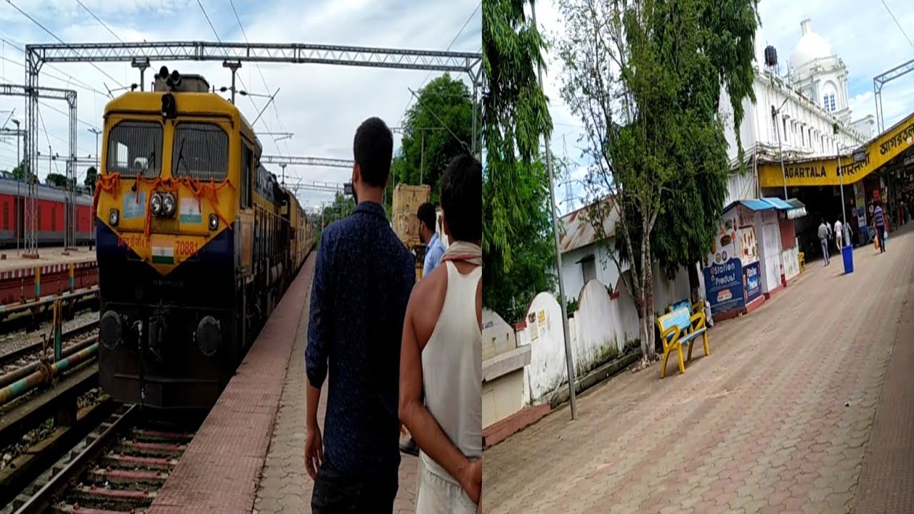 Subroom Sealdah Kanchanjunga Express Arrival At Agartala Station|#video #dsankarvlog