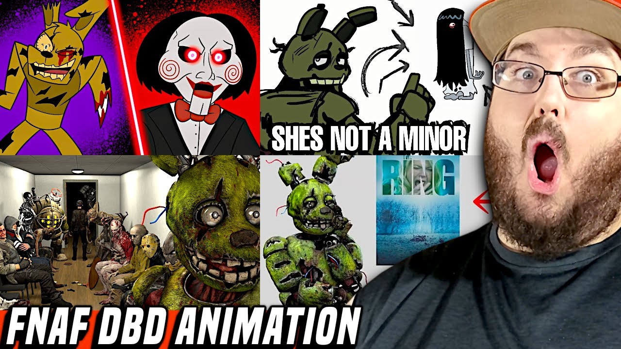 Springtrap Knows Horror Movie lore, FNAF Springtrap Meets Other DBD Killers & vs Jigsaw REACTION!!!