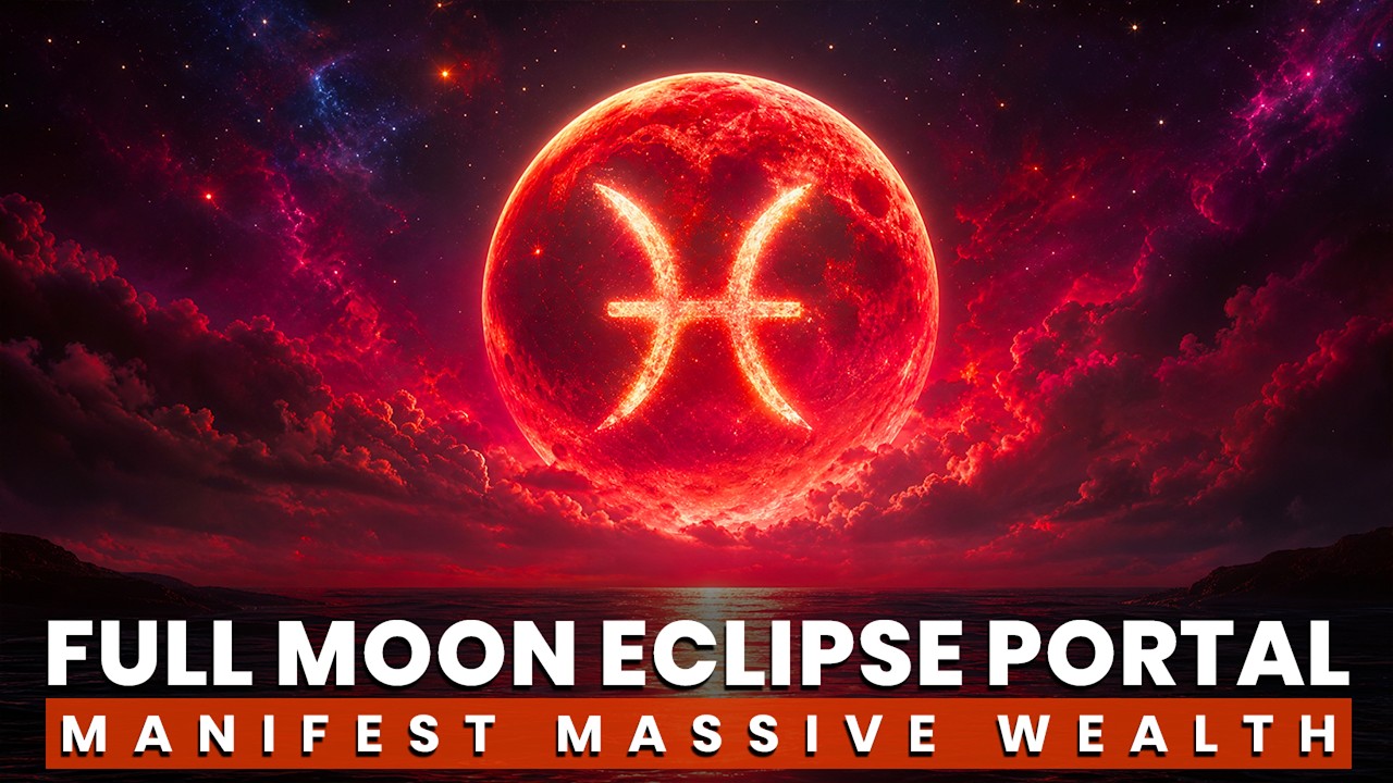 Double Manifestation Portal: Pisces Full Moon + Lunar Eclipse to Manifest Massive Wealth, 888 Hz
