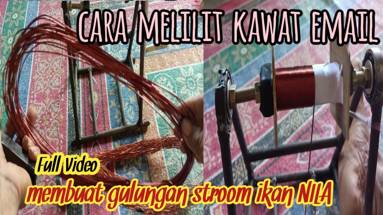 Cara membuat gulungan untuk setrum ikan nila || setrum platina tegangan tinggi