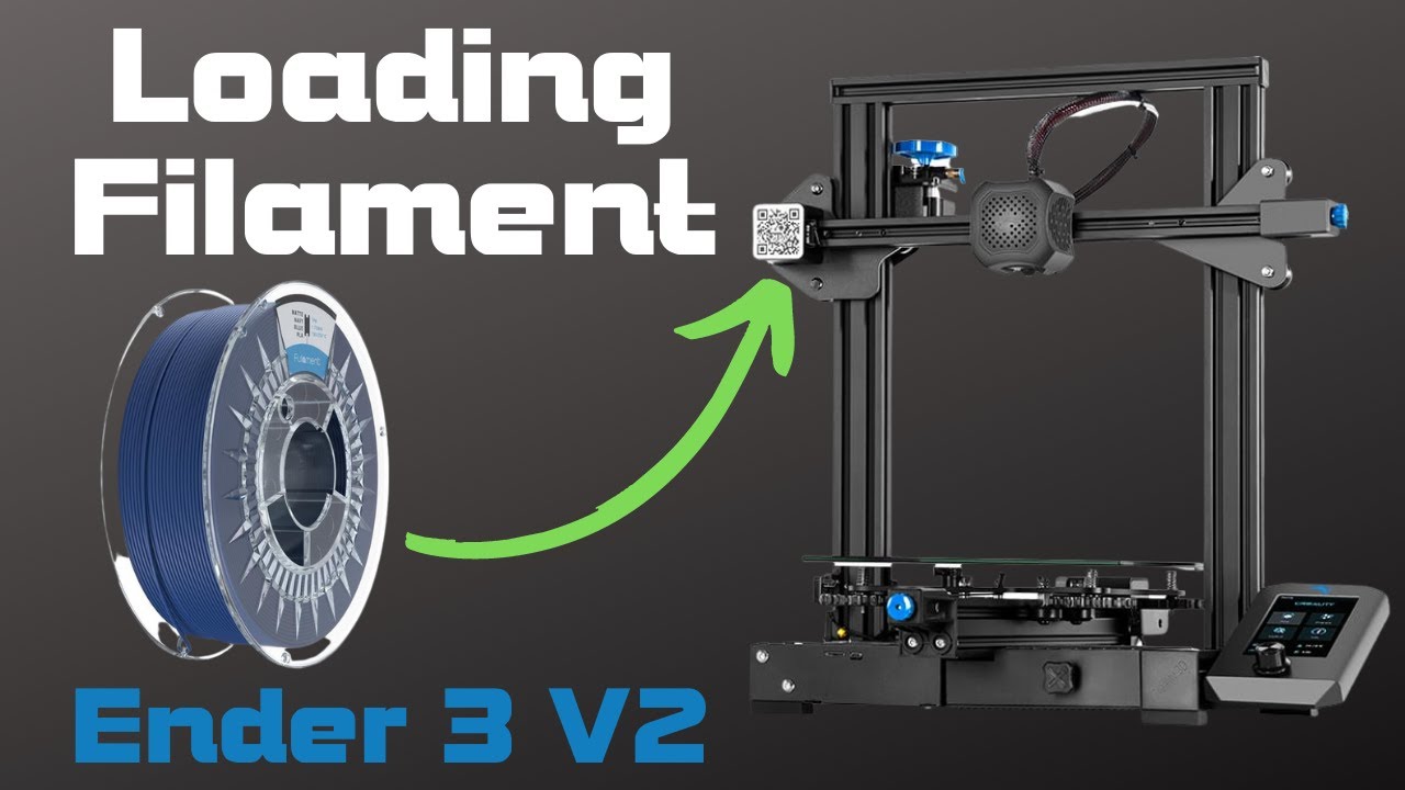 Loading 3D Printer Filament : How to Load Filament into Ender 3 v2