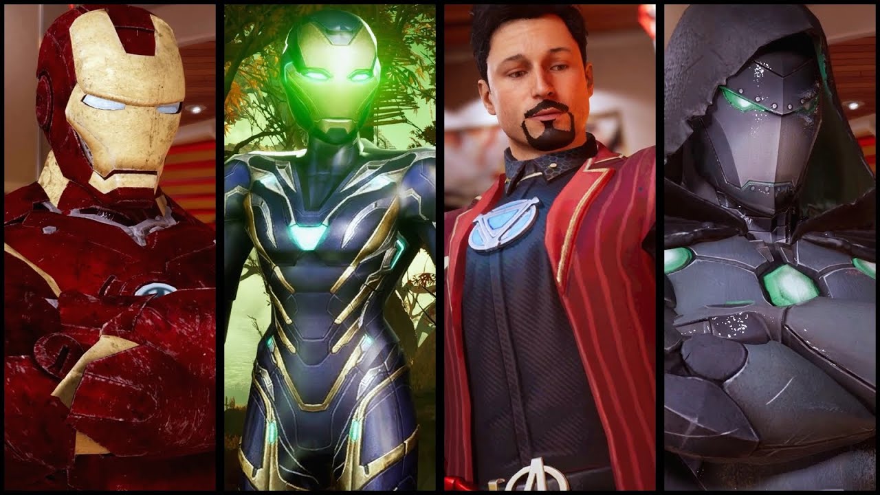 Iron Man, Pepper's Rescue Armor, Tony Stark, War Machine, Iron Patriot & Iron Spider - Skin Mods