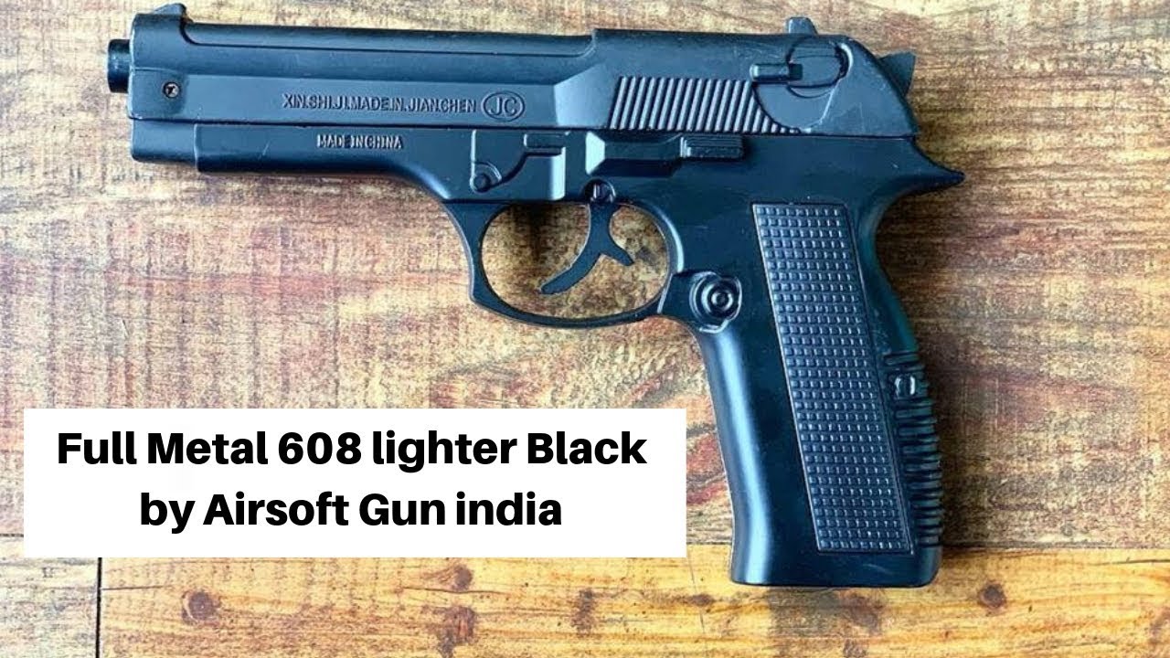 Full Metal 608 lighter Black  by Airsoft Gun india