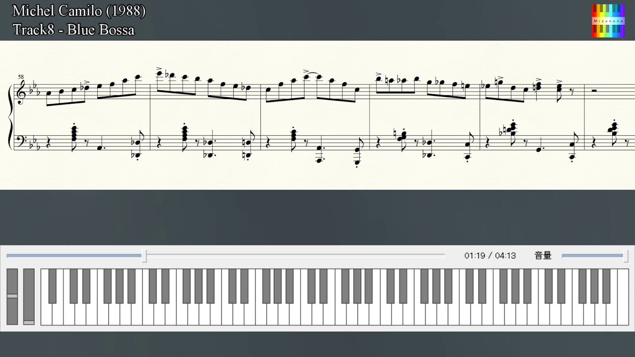 Michel Camilo - Blue Bossa【Transcription】
