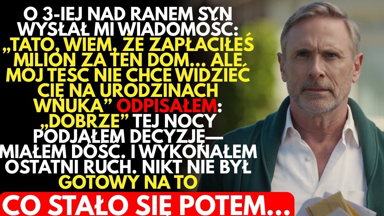 Syn powiedział  „Teść jest PRZECIWKO tobie na urodzinach wnuka”  Ale rano czekał ich SZOK…