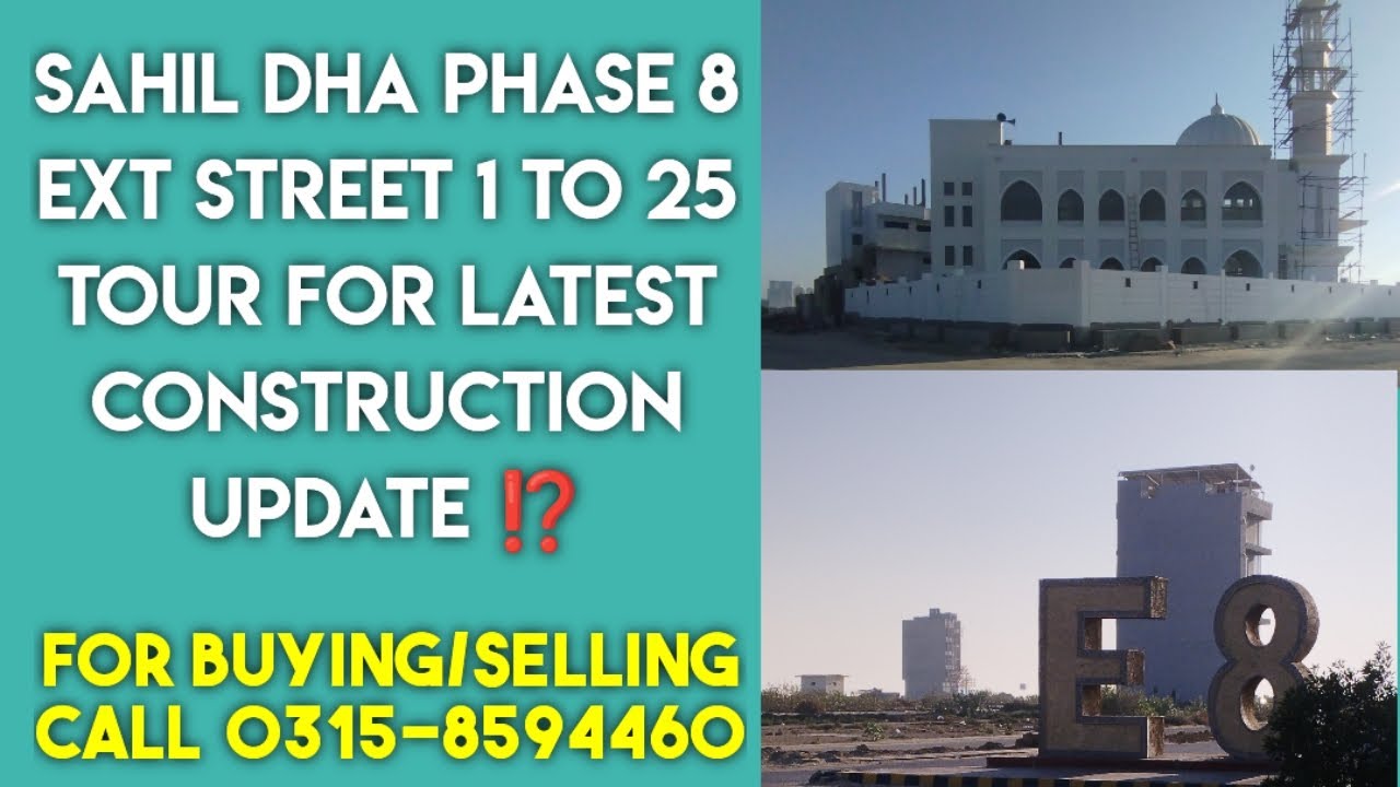 DHA Phase 8 Ext Sahil Tour || For More Details Call 0315-8594460 #1million #trending