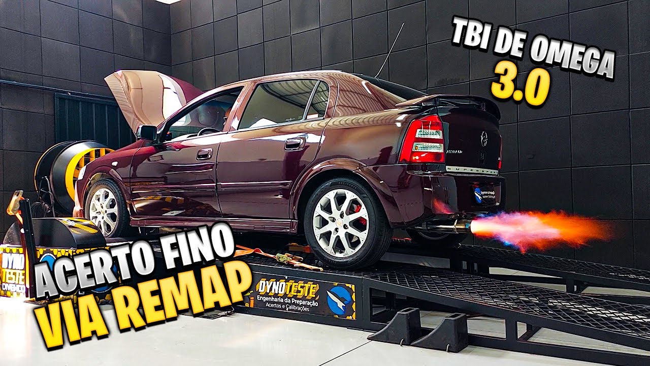 Astra antigo Setup tudão via Remap! TBI de Omega 3.0 + Coletor 4x1 + escape + intake