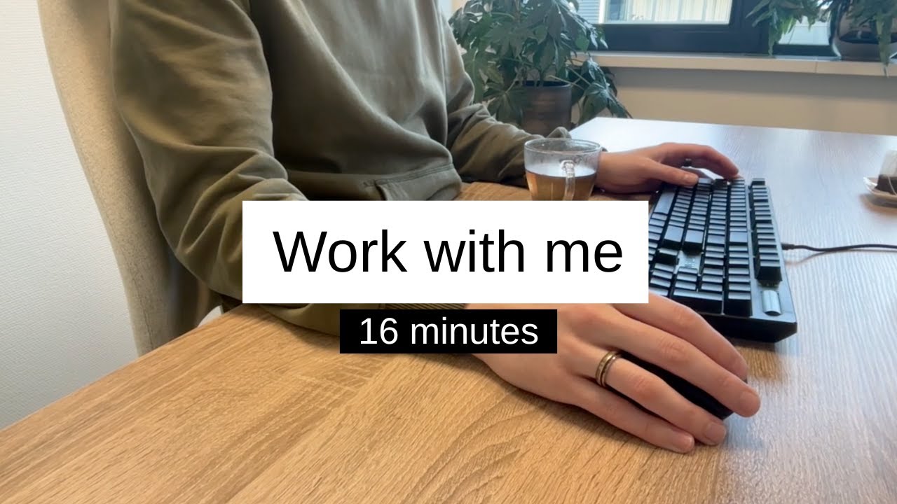 Your Brain Needs This Quiet Focus (16 Min) | Work With Me | No Talking