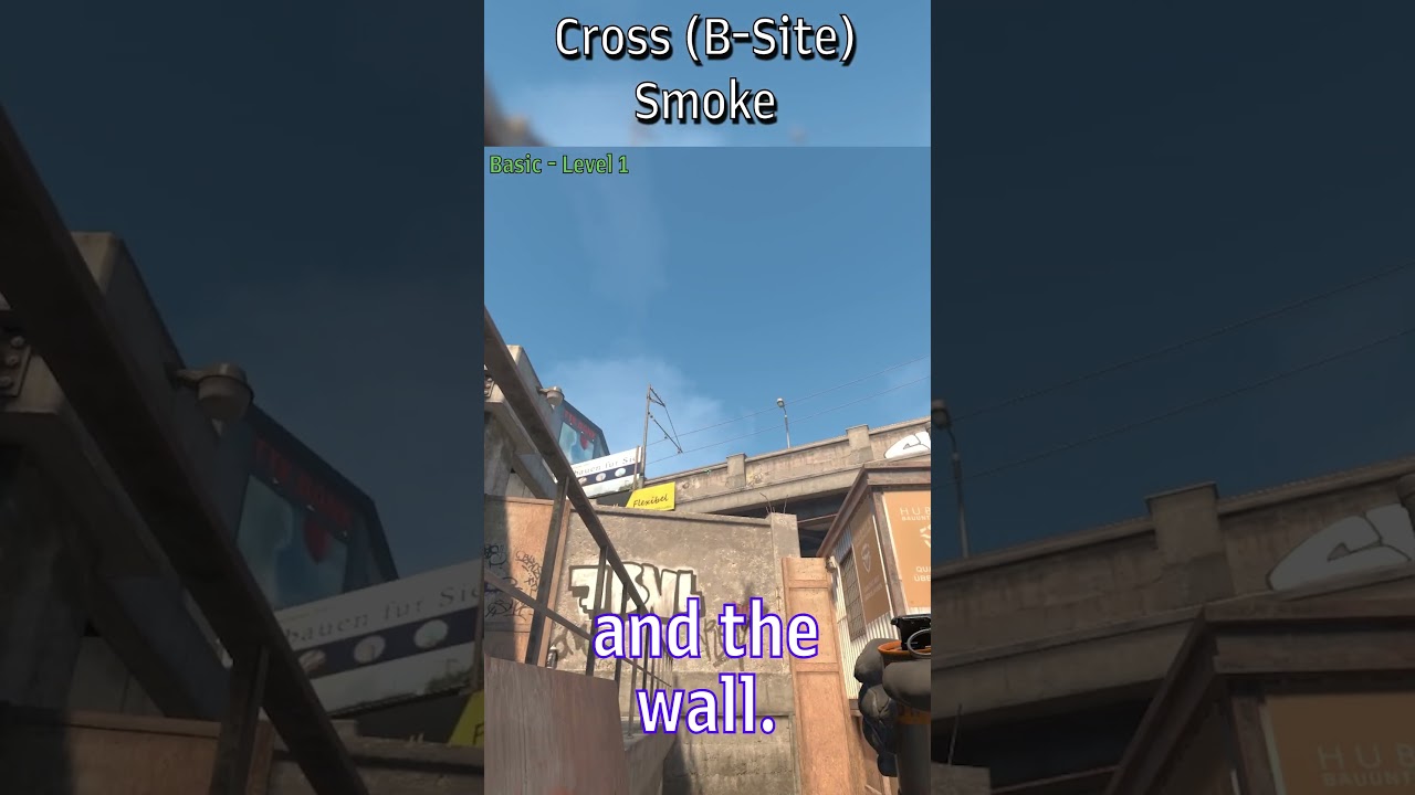 Overpass T-Smokes - Heaven (B-Site) Smoke #cs2 #cs2nades #cs2tips #regentxd