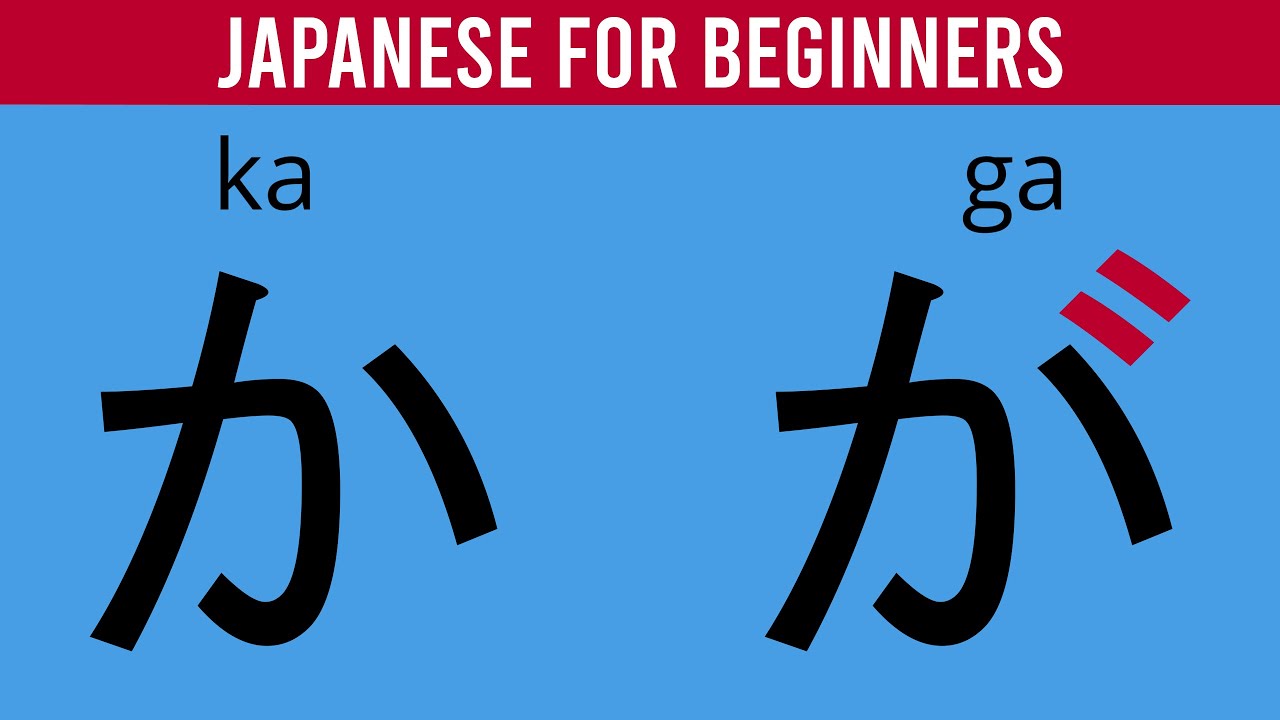 Japanese Hiragana with Diacritical Marks (Dakuten and Handakuten)