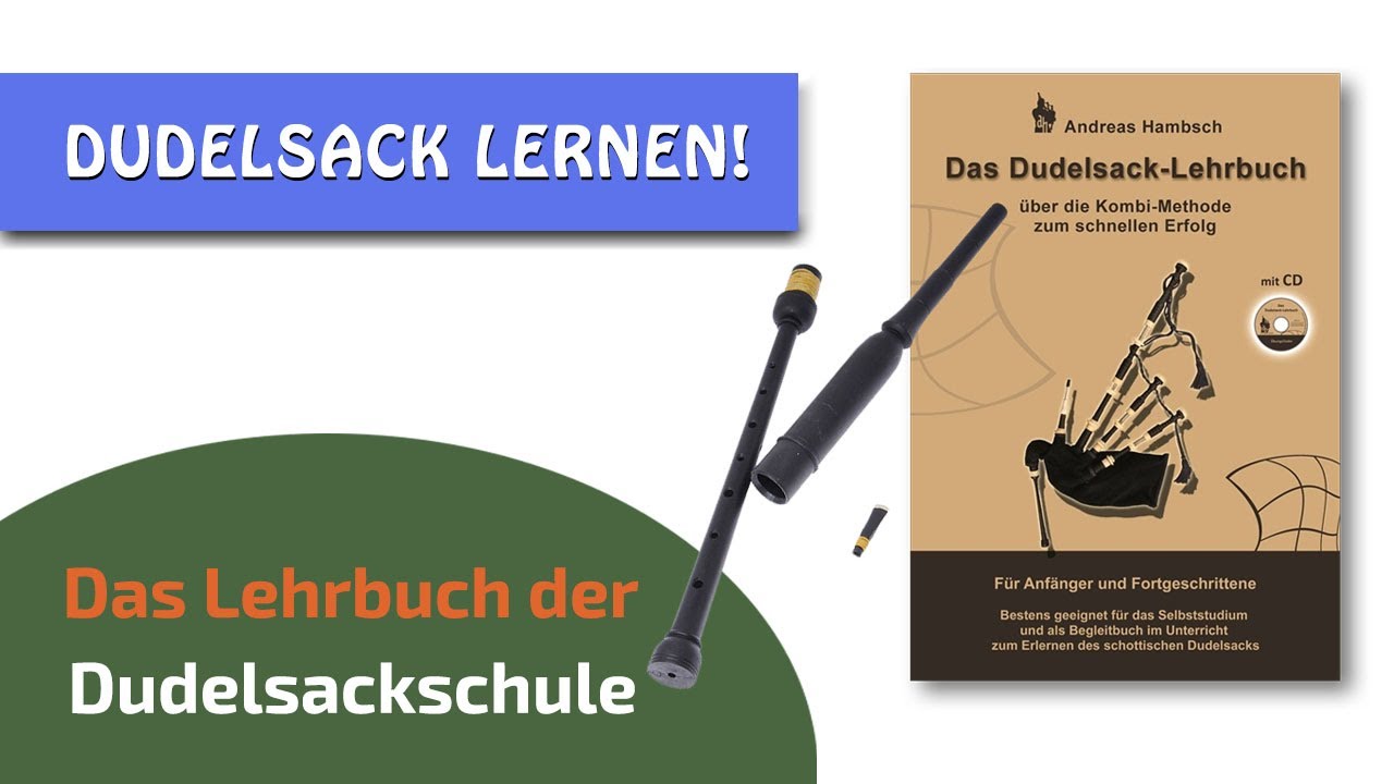 Dudelsack lernen mit dem Dudelsack Lehrbuch