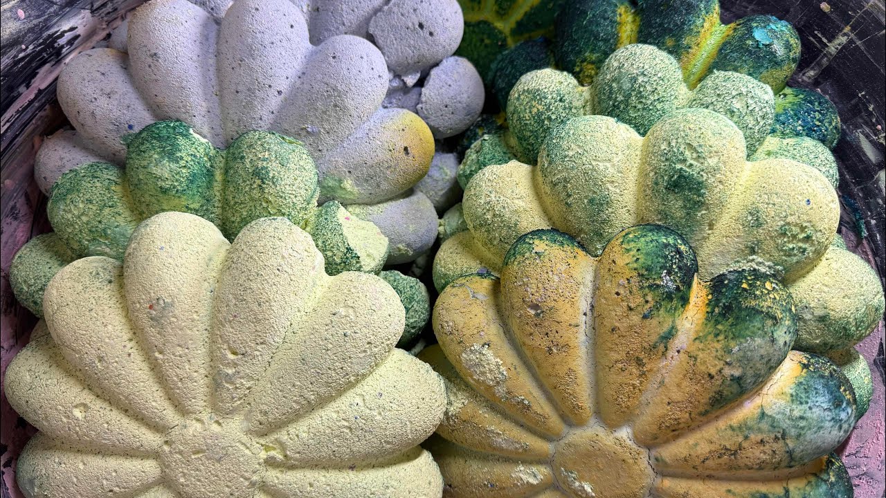 Assorted Texture Flower Reforms • Satisfying Crunchy Gymchalk • Powdery Soft Chalk • Gymchalk ASMR