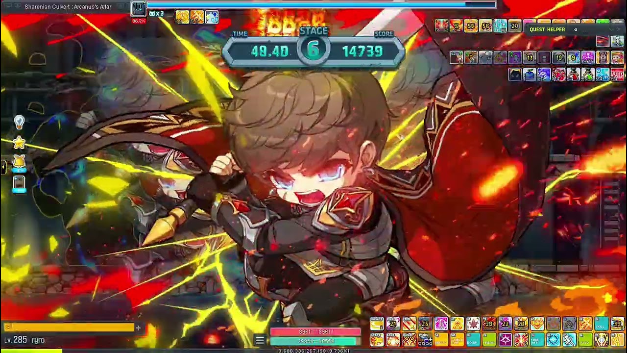 Maplestory Hero Culvert Rotation with Ascent Skill