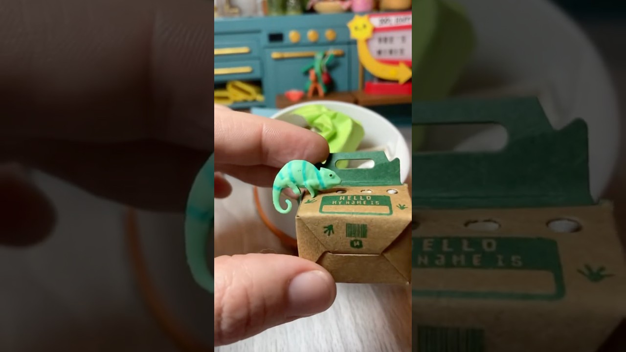 Make It Mini ANIMALS🥰 #miniverse #chameleon