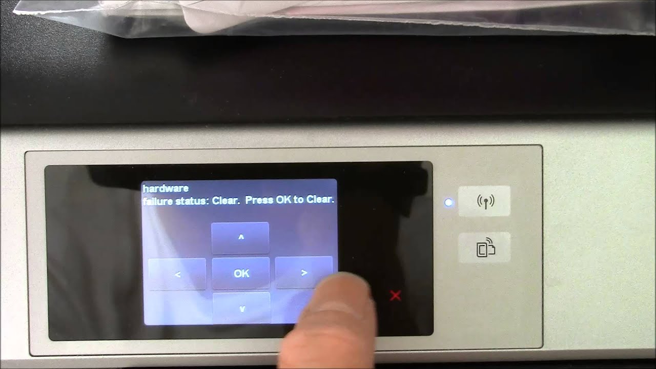 HP Envy 5530 All in One Series System Menu with Partial/Semi-full reset