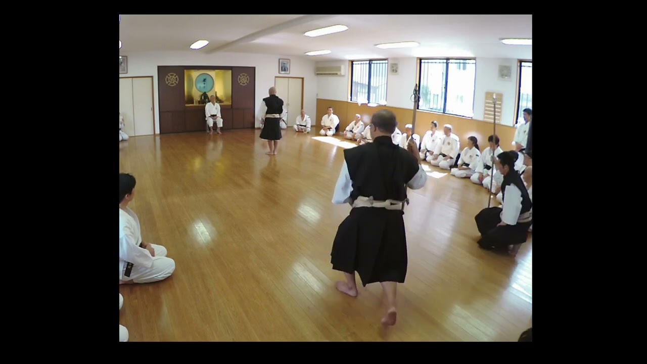 道明先生　米寿奉納　演武　2019　錫杖伝　演武拳士は 六骨亀裂がありながらの気合の奉納