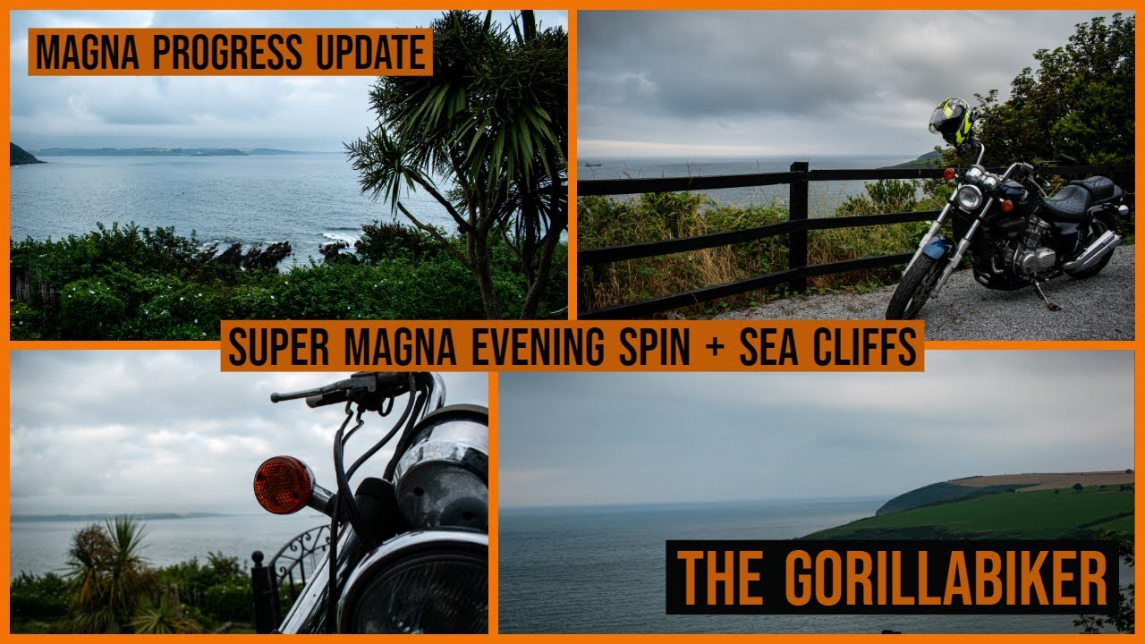 SUPER MAGNA evening ride, Progress update and Some Sea Cliffs | The GorillaBiker