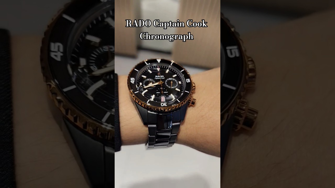 #RADO Captain Cook High-Tech Ceramic Automatic Chronograph 43 mm.#Central megabangna