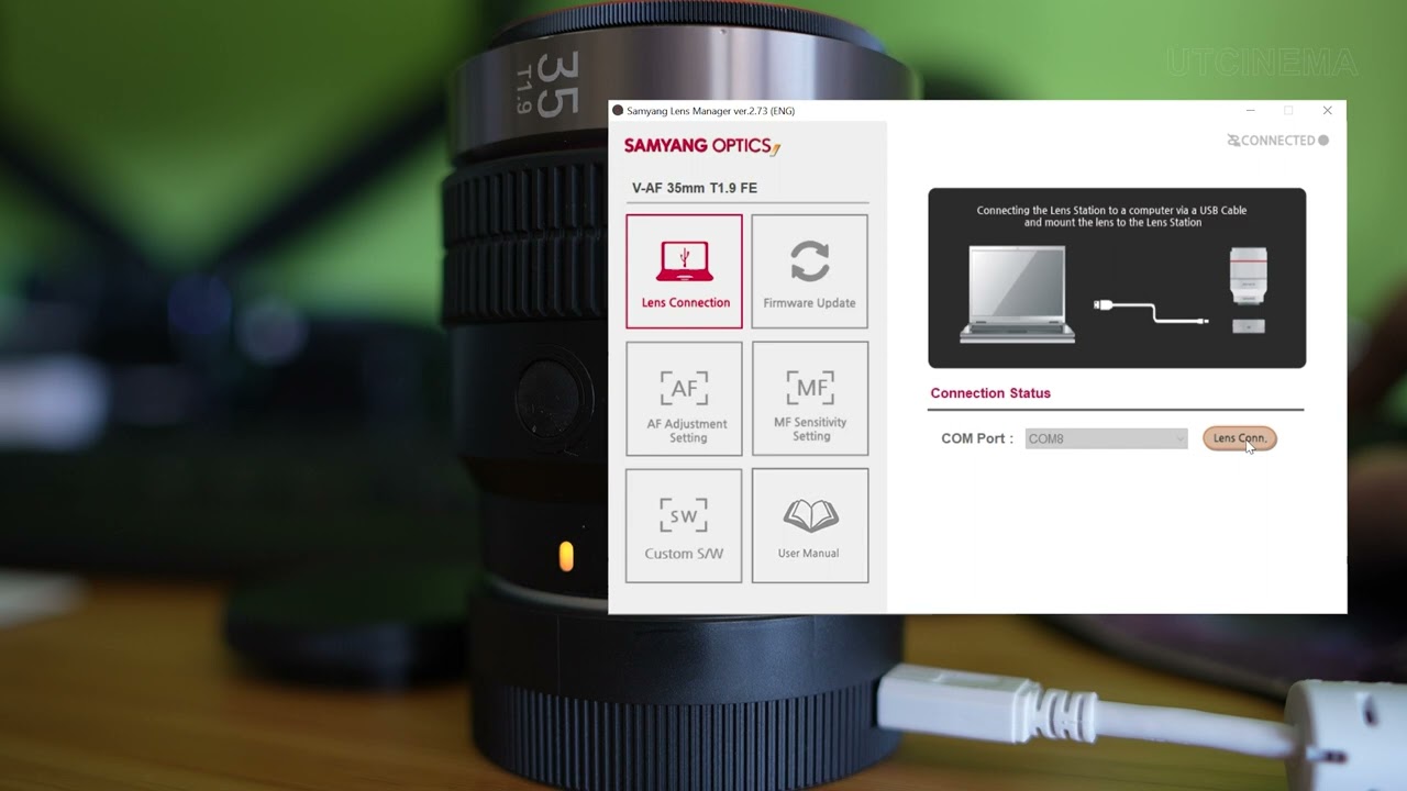 How to update Samyang lens firmware short tutorial