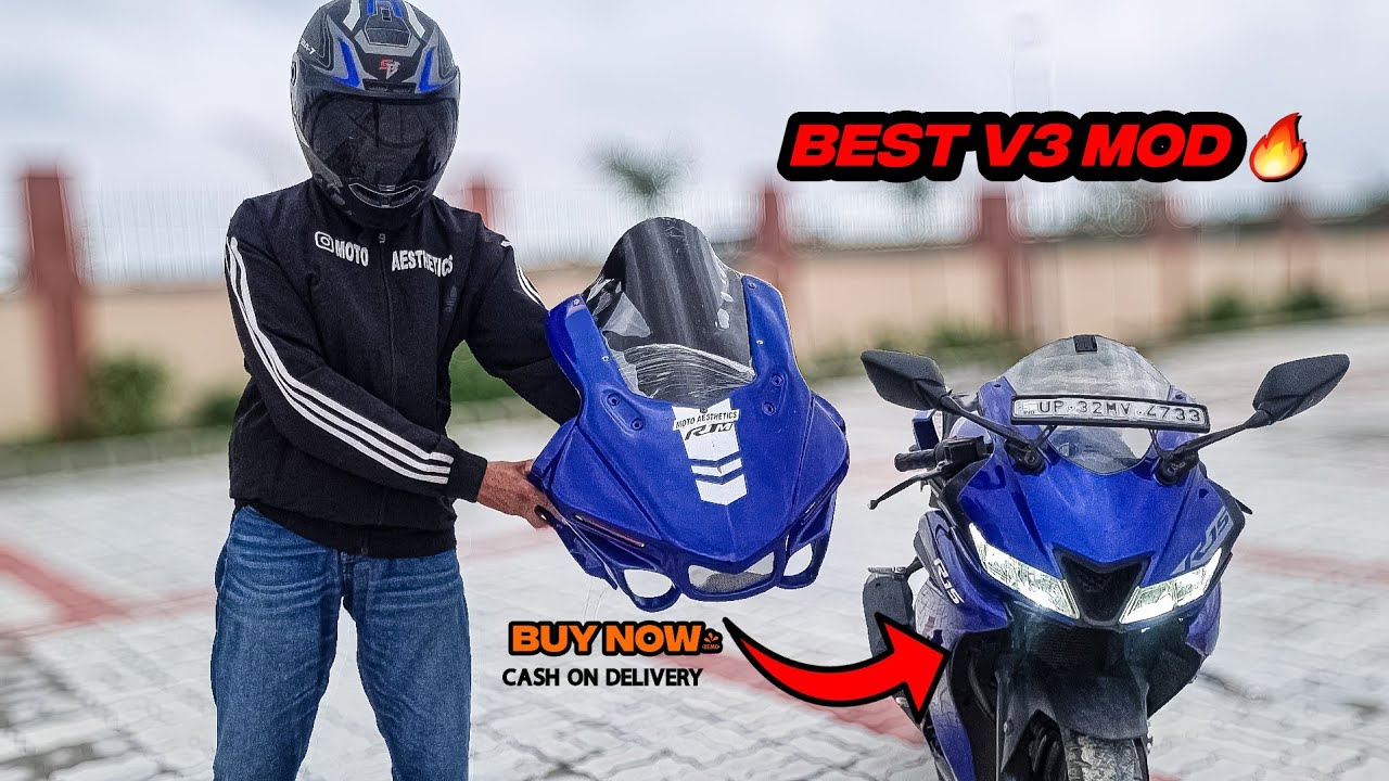 RACING HEAD FOR R15 V3 🔥 | BEST R15 MODIFIED | @motoaesthetics7429