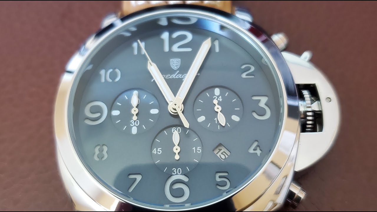 Полный обзор часов Poedagar Panerai Luminor Homage!