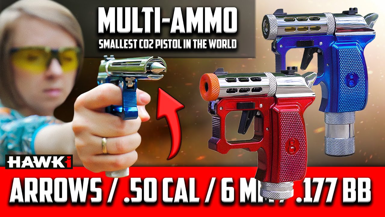 Карманный CO2 BEAST: Тест и обзор пневматического пистолета Hawki GEM MULTI-AMMO (Alias ​​Airguns...