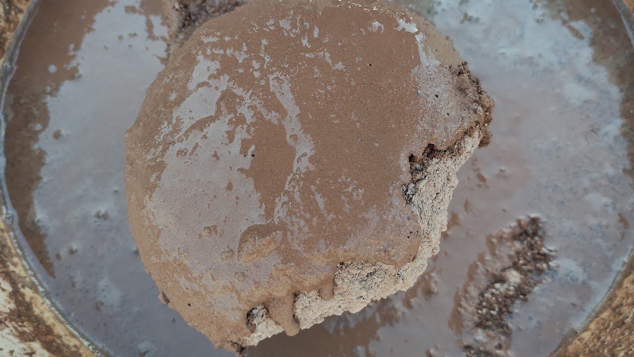 Grainy Dirt bowls crumbling and dipping ||Amazing asmr sounds for sleepaid||Paste play🤤#asmrhub