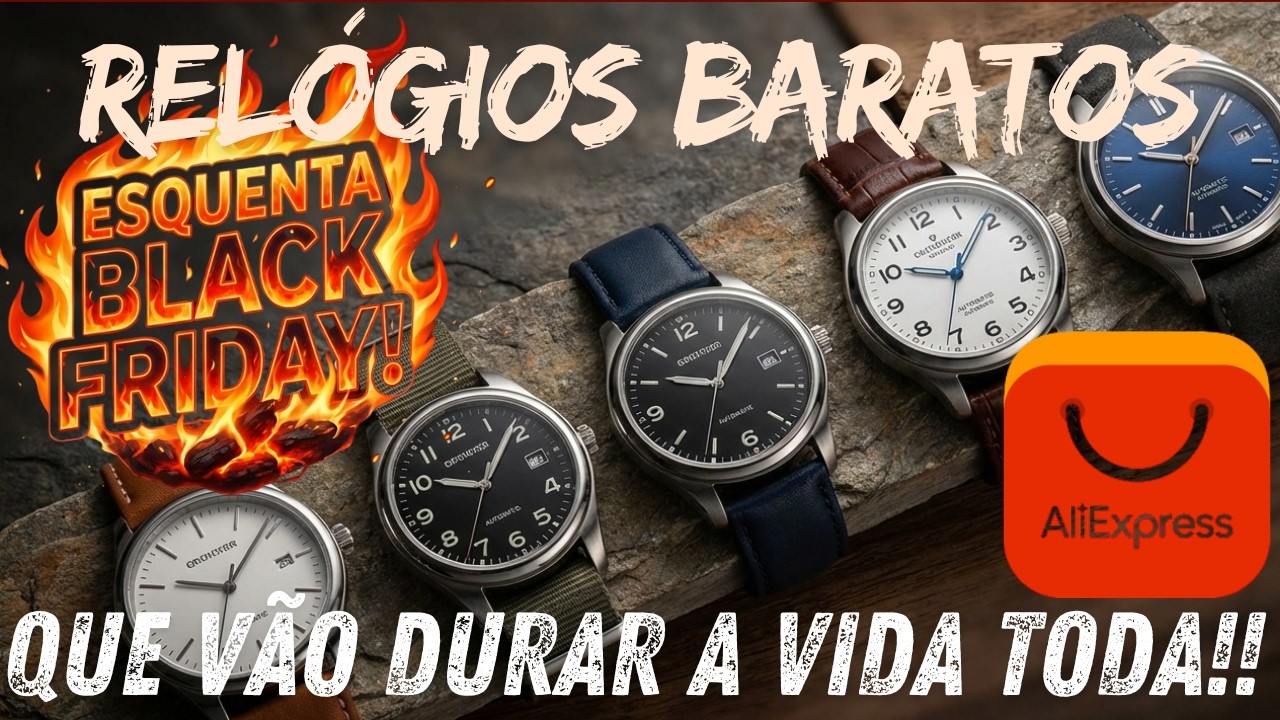 10 Relógios Baratos do Aliexpress para a Vida Toda