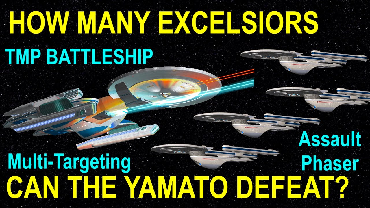 How Good Is The USS YAMATO BATTLESHIP? - Excelsior Class Challenge - Star Trek Starship Battles