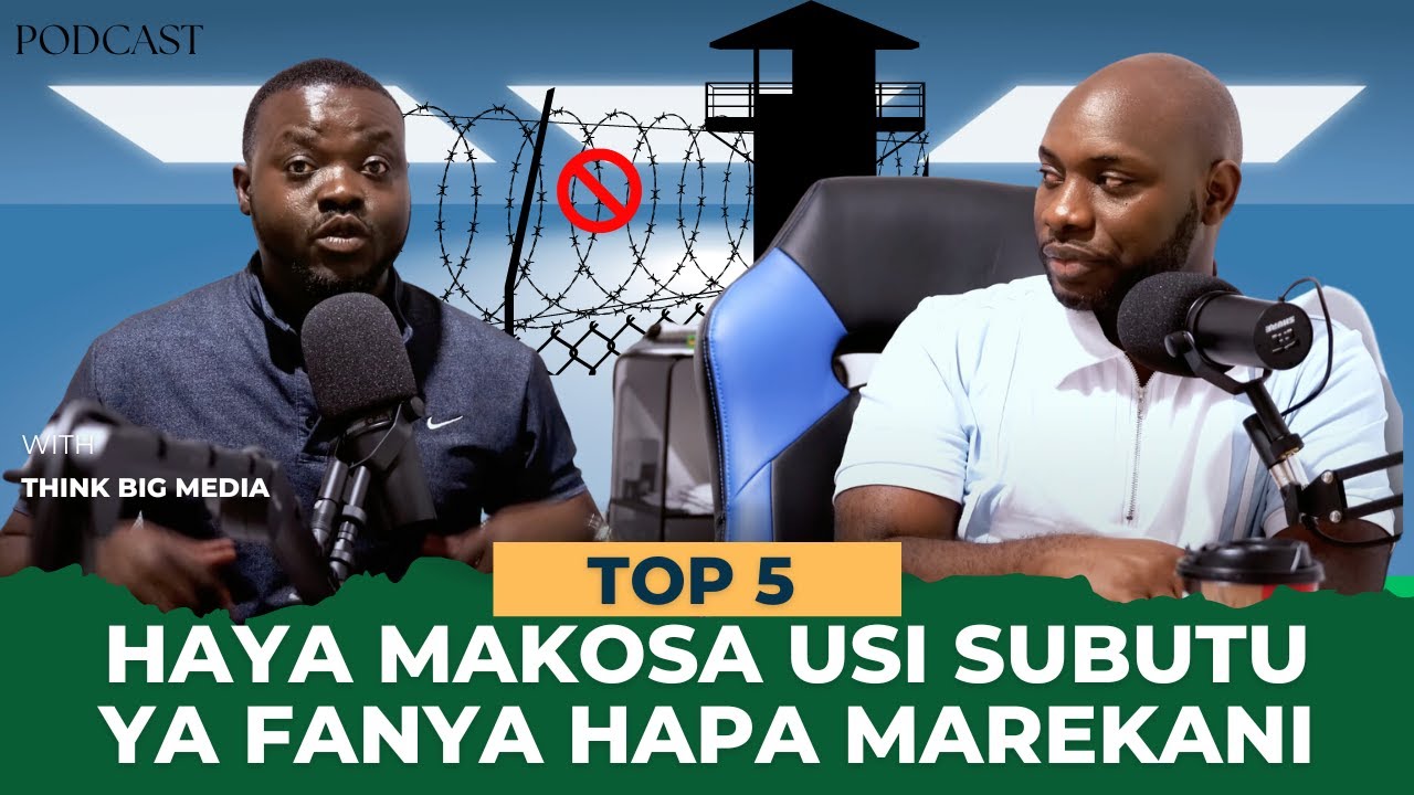 TOP 5 YAKOSA  USISUBUTU KUFANYA MAREKANI - JIFUNZE NA EPUKA!