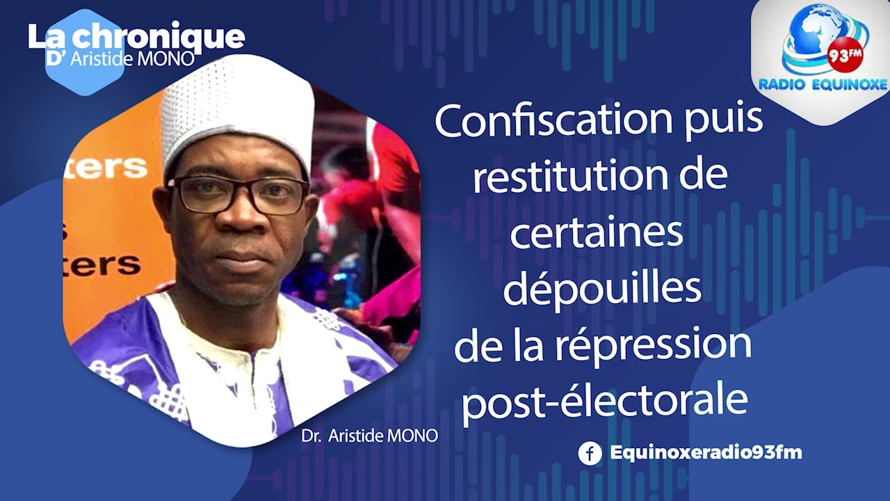 CHRONIQUE ARISTIDE MONO DU MARDI 24 FÉVRIER 2026 - EQUINOXE TV