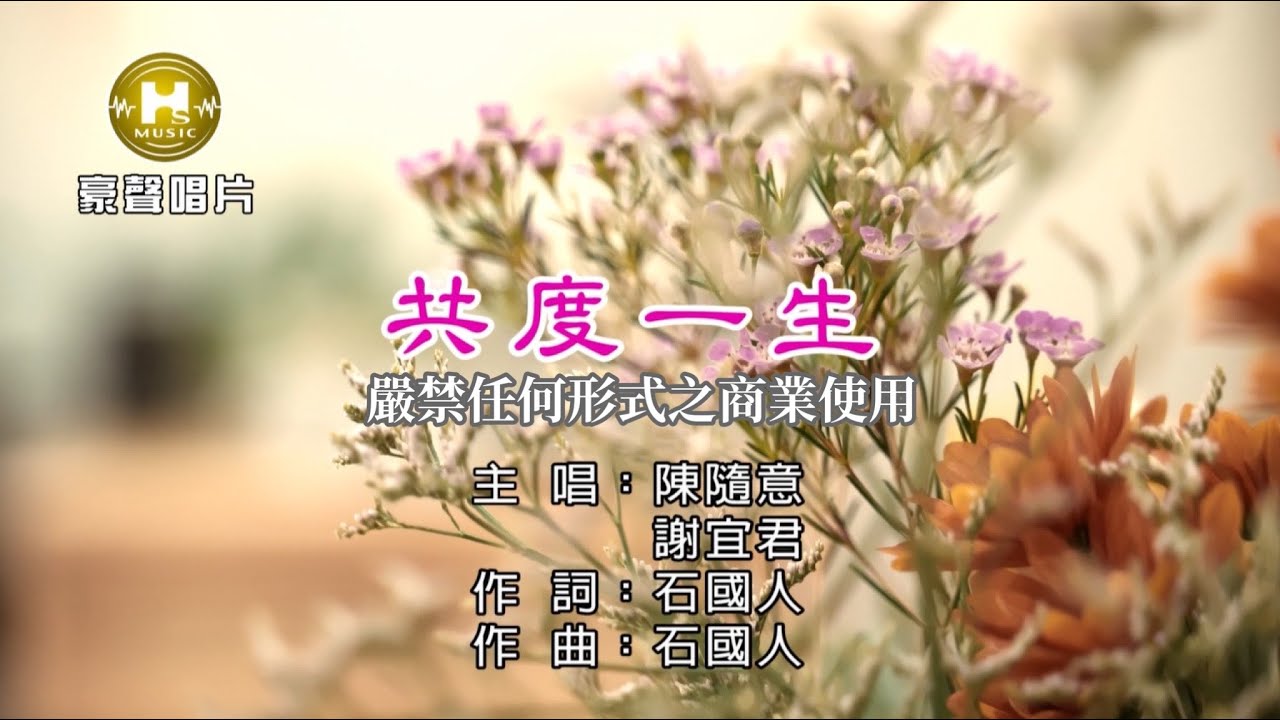 陳隨意 vs 謝宜君 - 共度一生【KTV導唱字幕】1080p HD