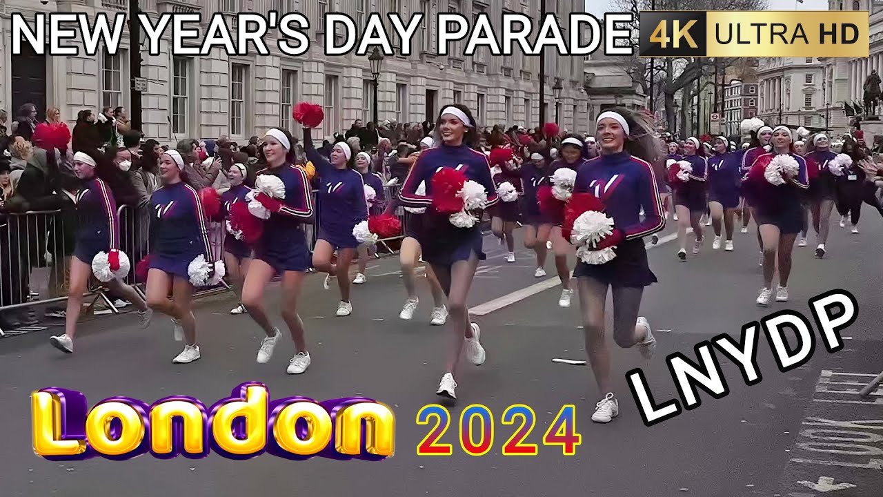 London New Year's Day Parade LNYDP 2024: A View from Downing Street 4K/60