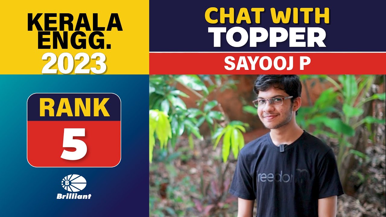 SAYOOJ P | KEAM 2023 Result | Kerala Rank 5