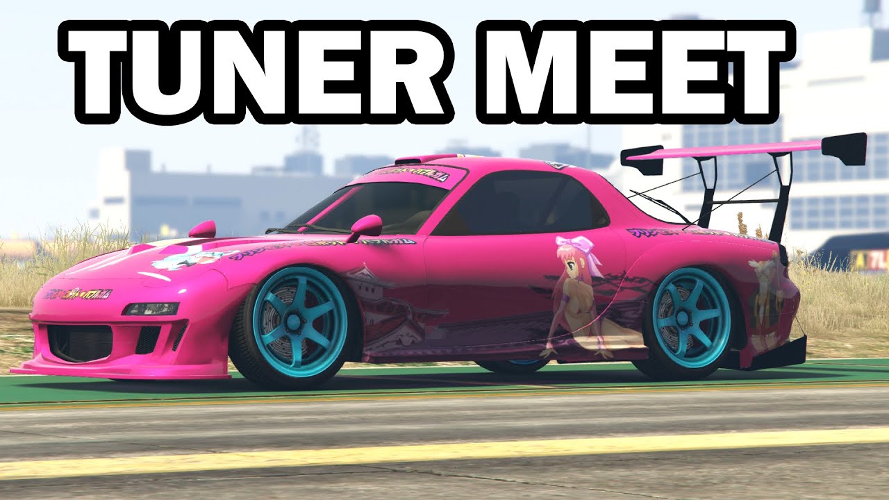 We Did A Tuner Spec Car Meet & Drag Raced Them In GTA Online