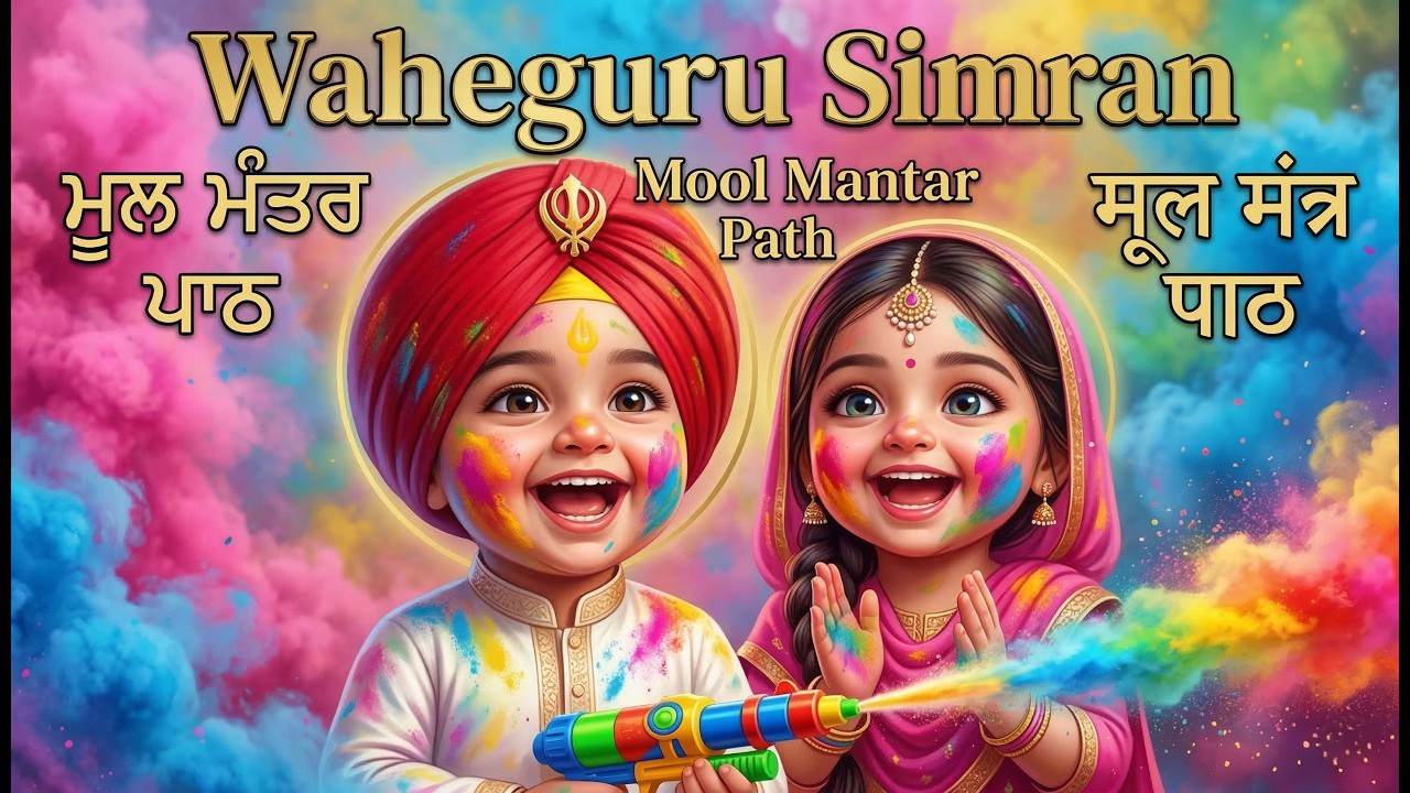 मूल मंत्र पाठ Mool Mantar Path ਮੂਲ ਮੰਤਰ ਪਾਠ #satnamwaheguru #moolmantar Soothing Gurbani #ekonkar