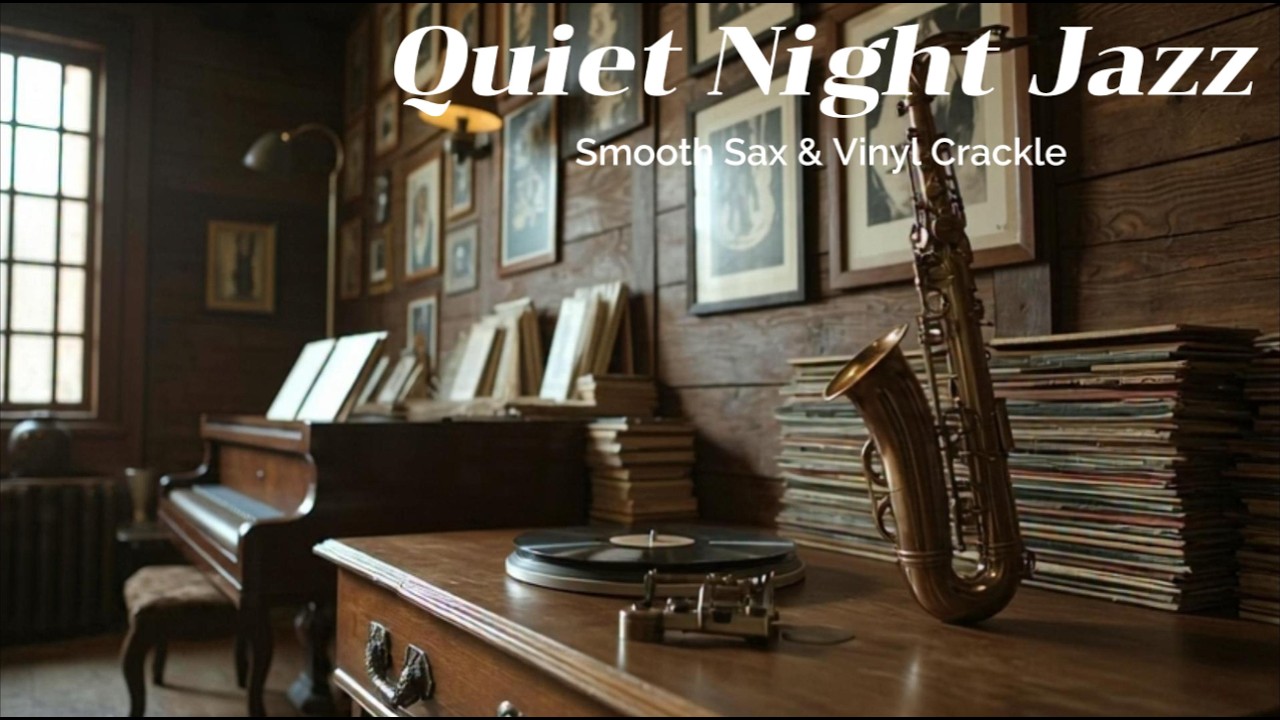 Quiet Night Jazz &ndash; Smooth Sax & Vinyl Crackle