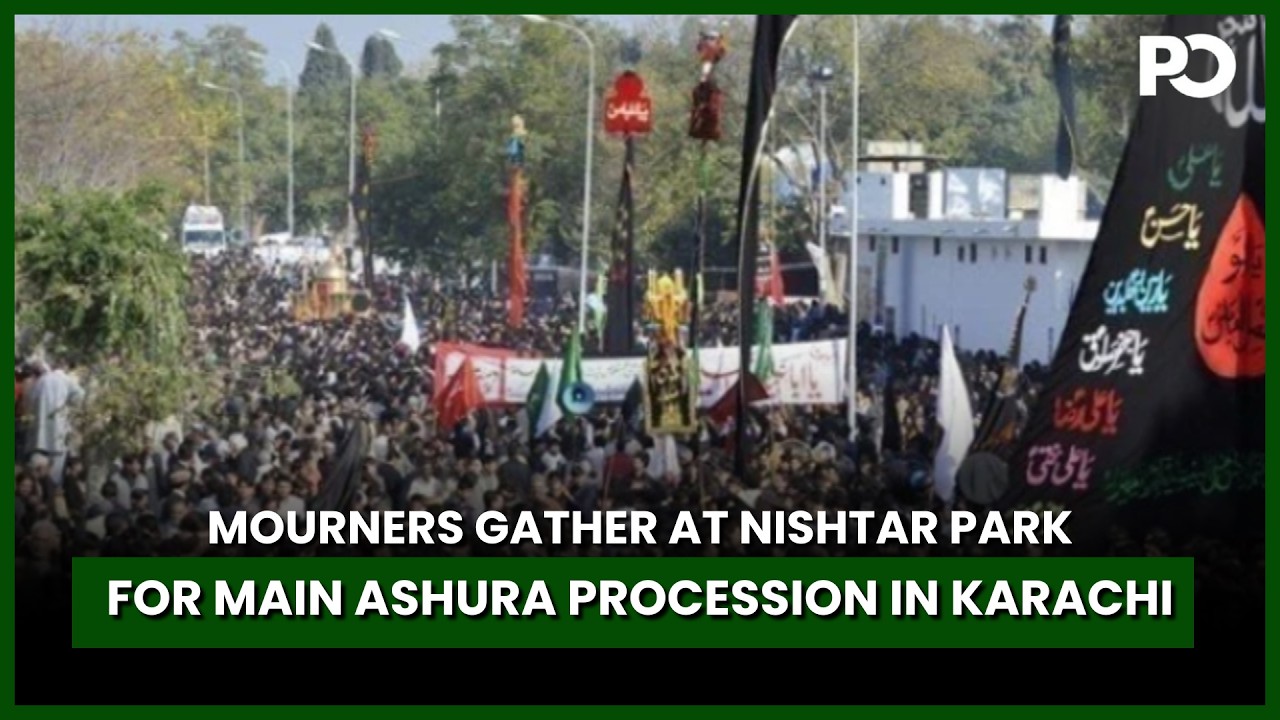 KARACHI: Mourners Gather at Nishtar Park for Main Ashura Procession in Karachi | Pakistan Observer