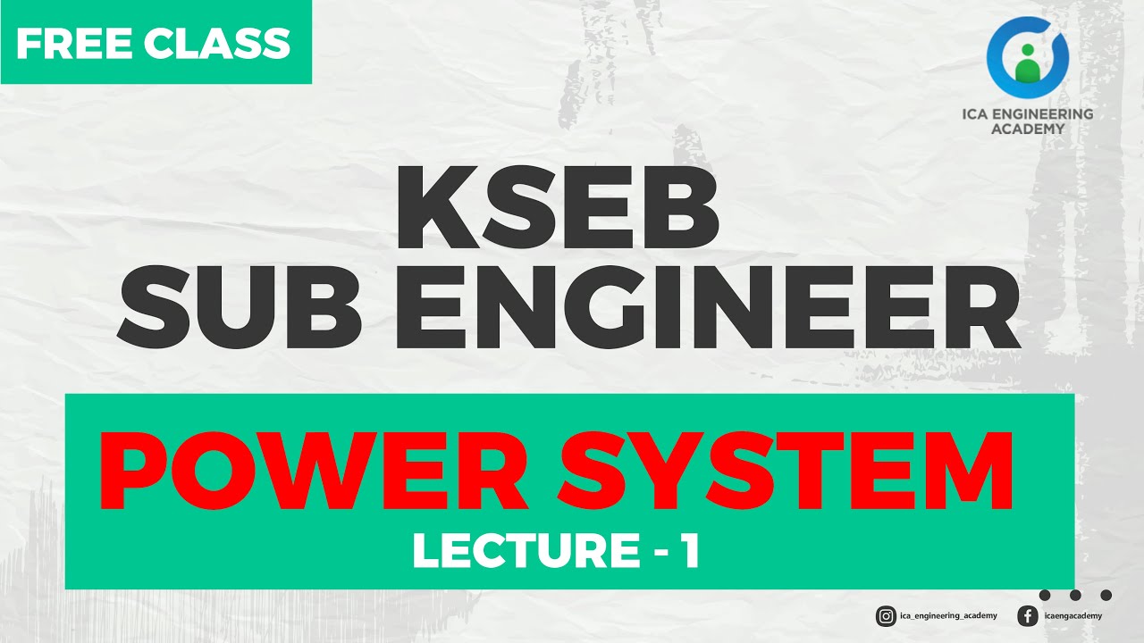 POWER SYSTEM | KSEB SUB ENGINEER | ELECTRICAL INSPECTOR | FREE CLASS | ELECTRICAL ENGINEERING |